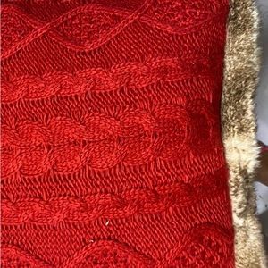 Martha Stewart Collection Sweater Knit Holiday 20" x20" Decorative Pillow